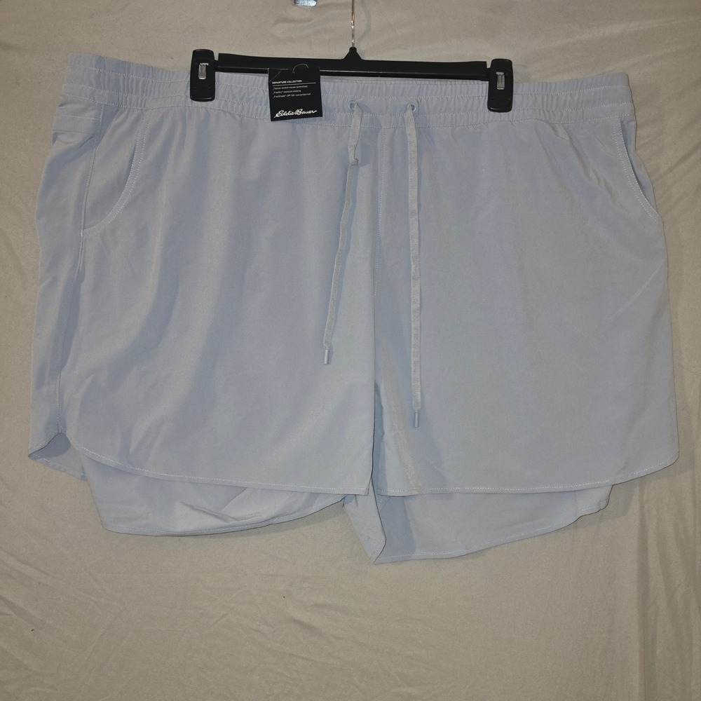 Eddie Bauer Departure Shorts 3X Womens Blue Gray UPF 50+ Stretch Hiking 4875